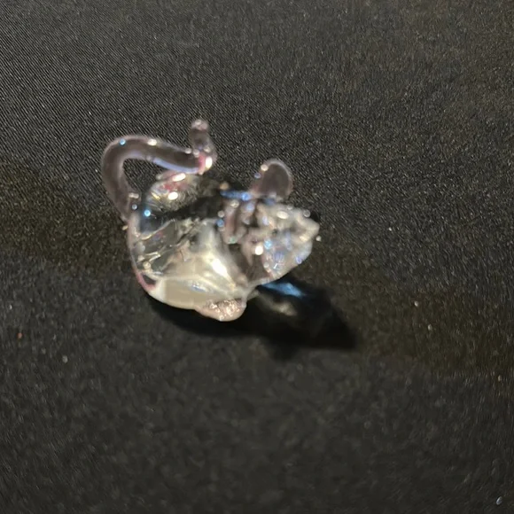 Glass Mouse Figurines Set. Pink Yellow and Blue accents - Picture 2 of 8